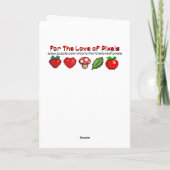 ハッピーアニバーサリー |ピクセルアート海 カード (裏面)