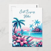 ハッピーアニバーサリー |ピクセルアート海 ポストカード (正面/裏面)