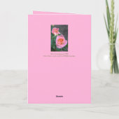 ハッピーアニバーサリー/ピンクのバラ/アニバーサリーカード サンキューカード (裏面)