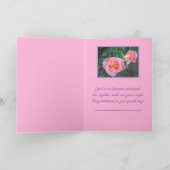 ハッピーアニバーサリー/ピンクのバラ/アニバーサリーカード サンキューカード (内部)