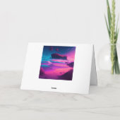 ハッピーアニバーサリー |ピンクの海波 カード (裏面)