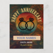 ハッピーアニバーサリー ポストカード (正面)