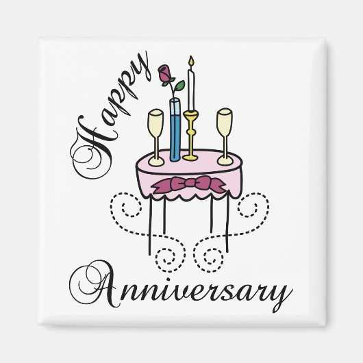 ハッピーアニバーサリー マグネット (正面)