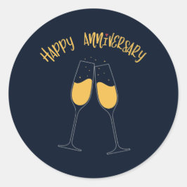 ハッピーアニバーサリー ラウンドシール