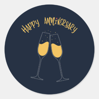 ハッピーアニバーサリー ラウンドシール