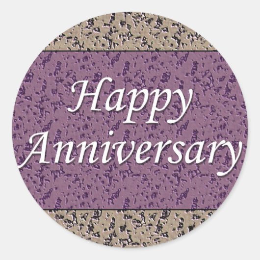 ハッピーアニバーサリー ラウンドシール (正面)