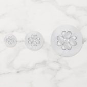 ハッピーアニバーサリー ラッキー シルバー クローバー コンフェッティ (裏面)