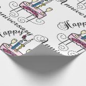 ハッピーアニバーサリー ラッピングペーパー (角)