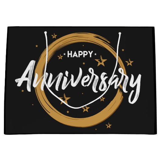 ハッピーアニバーサリー ラージペーパーバッグ (正面)