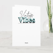 ハッピーアニバーサリー |レトロカップルのドライブインムービー カード (裏面)