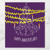 ハッピーアニバーサリー ワインラベル (シングルラベル)