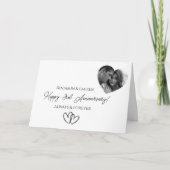 ハッピーアニバーサリー | 写パーソナライズされた真 カード (正面)