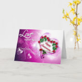 ハッピーアニバーサリー - 愛(クリスチャン) カード (黄色い花)