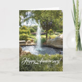ハッピーアニバーサリー、折り畳みグリーティングカード カード (正面)