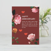 ハッピーアニバーサリー 招待状 (スタンド正面)