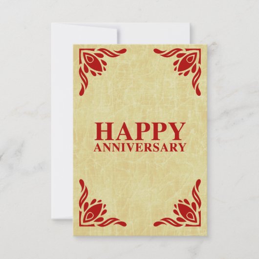 ハッピーアニバーサリー 招待状 (正面)