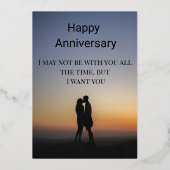 ハッピーアニバーサリー 箔シーズンカード (正面)