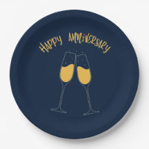 ハッピーアニバーサリー – 紙プレート