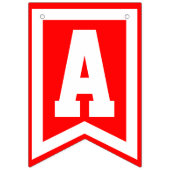 ハッピーアニバーサリー（赤い白い黒）またはあなたの色 バンティングフラッグ (第2の旗)