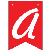 ハッピーアニバーサリー、赤+白 バンティングフラッグ (第2の旗)