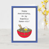 ハッピーアニバーサリー |食おもしろい物パン カード (黄色い花)