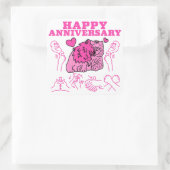 ハッピーアニバーサリー – ASLデザイン スクエアシール (バッグ)