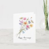 ハッピーアニバーサリーw春の花記念日 カード (正面)
