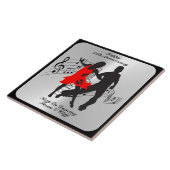 ハッピーアニバーサンス保オン踊りセラミックタイル タイル (側面)