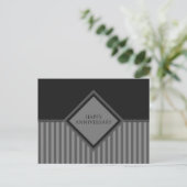 ハッピーアニバーシストライプョン ポストカード (スタンド正面)