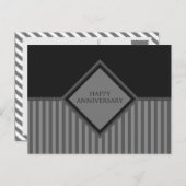 ハッピーアニバーシストライプョン ポストカード (正面/裏面)