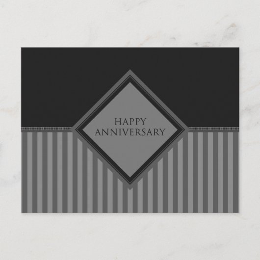 ハッピーアニバーシストライプョン ポストカード (正面)