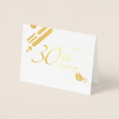 ハッピーアニバーズ30周年モダンの鳥 箔カード (正面)