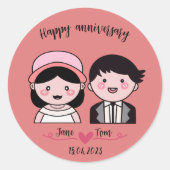ハッピーアニバーズ ラウンドシール (正面)