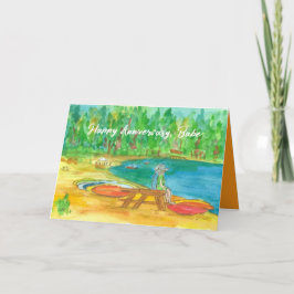 ハッピーアニバーベレイクタホビーチカヤック カード