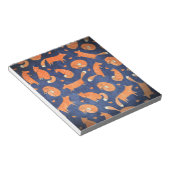 ハッピーアニマルフォックスパターン ノートパッド (アングル)