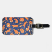 ハッピーアニマルフォックスパターン ラゲッジタグ (正面横)