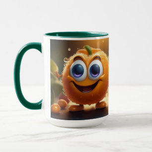 ハッピーアニメーション3dオレンジ、 マグカップ