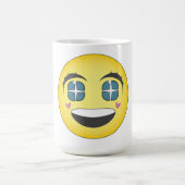 ハッピーアニメ顔 コーヒーマグカップ (中央)