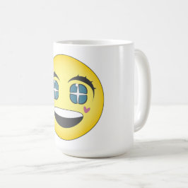 ハッピーアニメ顔 コーヒーマグカップ