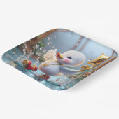 ハッピーアヒル#5誕生日バルーン ペーパープレート (傾斜あり)