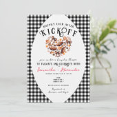 ハッピーアフターキックオフ秋テールゲートカップルシャワー 招待状 (スタンド正面)