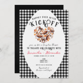 ハッピーアフターキックオフ秋テールゲートカップルシャワー 招待状 (正面/裏面)