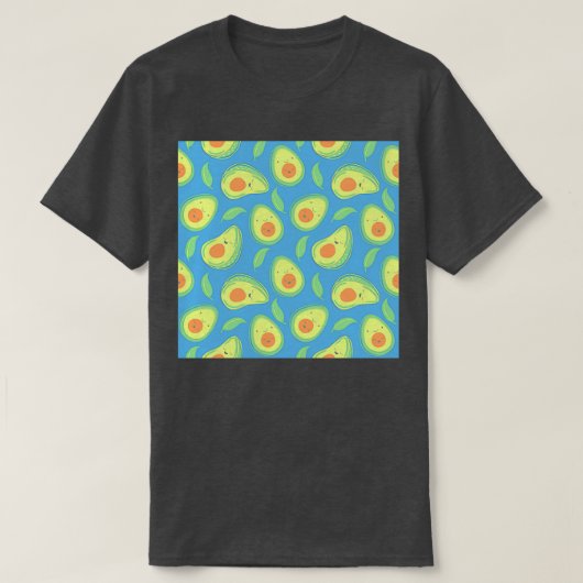 ハッピーアボカドパターン5 Tシャツ (デザイン正面)