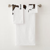 ハッピーアメリカンバイソンバッファローイラストレーション バスタオルセット (インサイチュ)