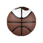 ハッピーアメリカンバイソンバッファローイラストレーション ミニバスケットボール (右)