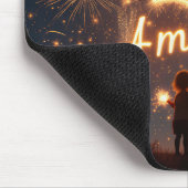 ハッピーアメリカ250誕生日で花火 マウスパッド (コーナー)