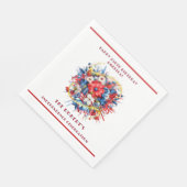 ハッピーアメリカ250誕生日アメリカお祝い スタンダードランチョンナプキン (角)