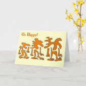 ハッピーアメーバデザイングリーティングカード! カード (黄色い花)