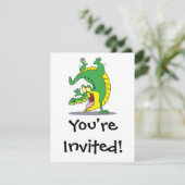 ハッピーアリゲータークロコダイル漫画踊り 招待状 (スタンド正面)
