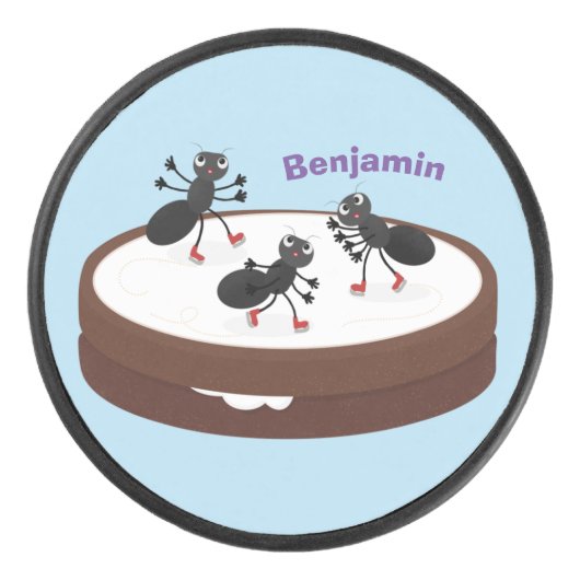 ハッピーアリ氷スケートで滑るオンクッキーマンガ アイスホッケーパック (正面)